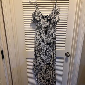 White Mark Black and White Maxi Dress